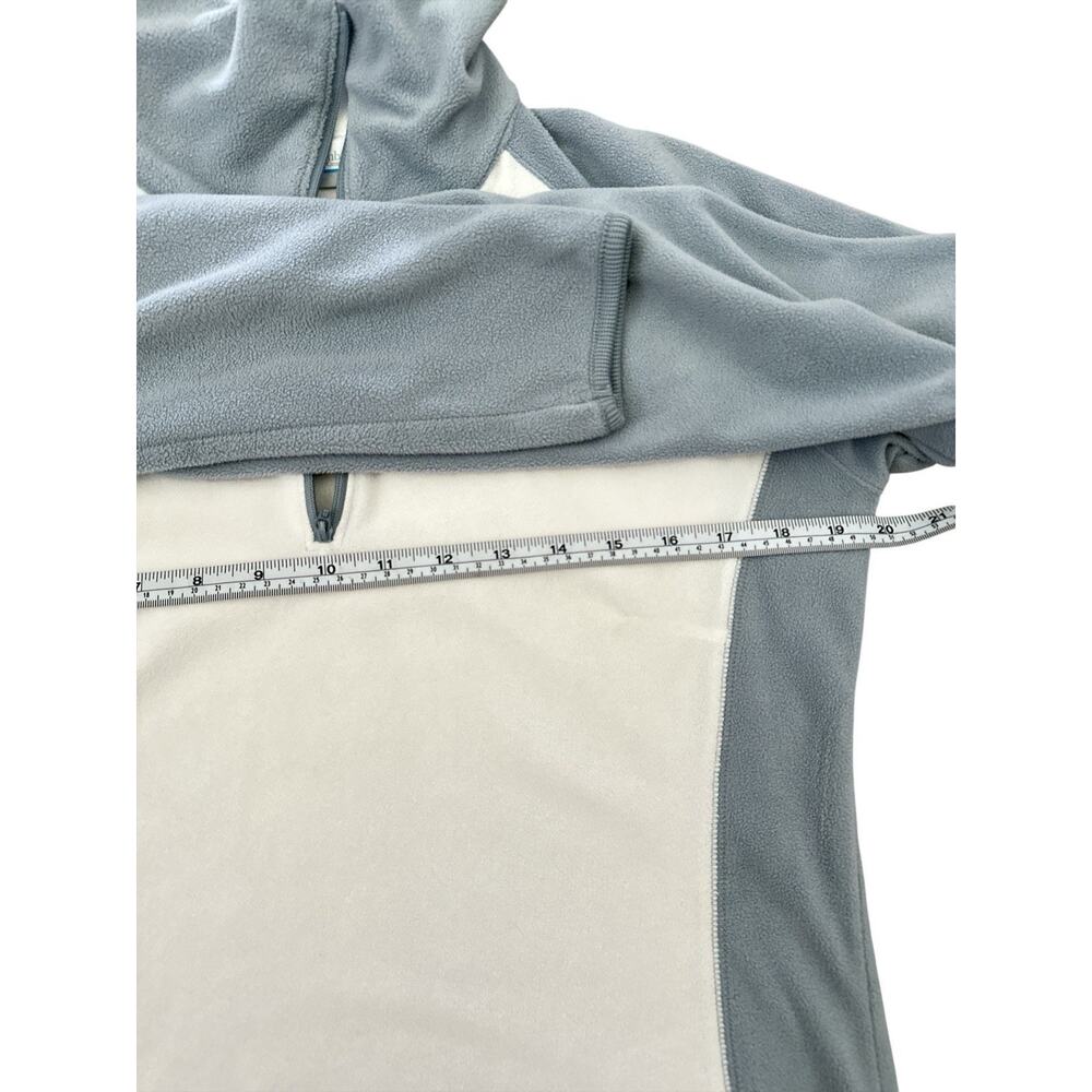 Columbia Women's Glacial Fleece lii 1/2 Zip Size M White/blue - Picture 4 of 6